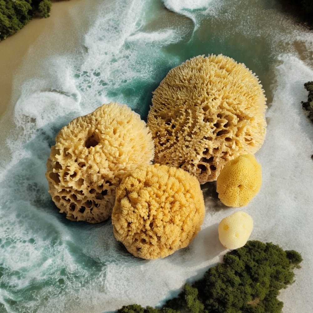 Now Available! Natural Sea Sponges Yellow Exfoliation Sea Sponge 1 Sponge - Picture 4 of 8